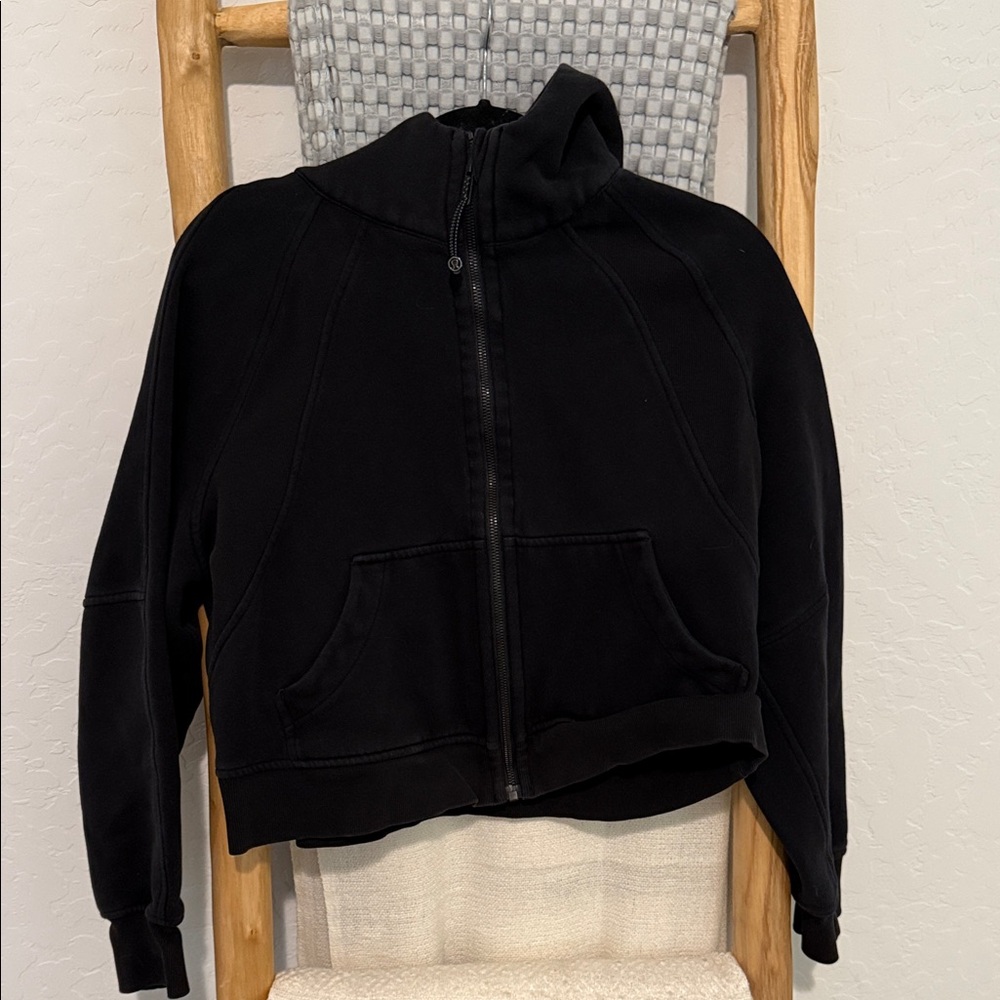 Black Zip-Up Hoodie